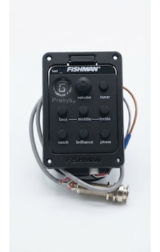 Fishman Presys Mic Blend Akustik Gitar Ekolayzer Preamp - Mikser Ve Akort Cihazlı 3 Bant Eq