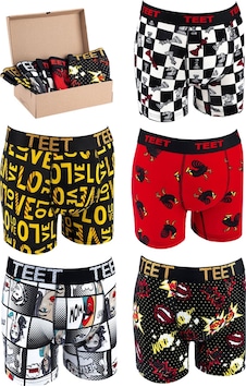 Teet Premium Erkek Boxer Pamuklu Desenli 5'Li Set K3 001 Teet Premium Erkek Boxer Pamuklu Desenli 5'Li Set K3 001