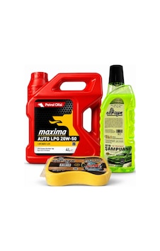 Petrol Ofisi Maxıma Auto Lpg 20w-50 4 Litre + Oto Şampuan 1000 Ml + Yıkama Süngeri Petrol Ofisi Maxıma Auto Lpg 20w-50 4 Litre + Oto Şampuan 1000 Ml + Yıkama Süngeri