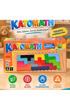 Woodoy Ahşap Katomath Tek Kişilik Zeka Ve Kombinasyon Oyunu