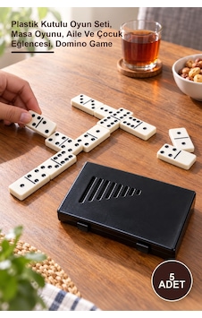5 Adet Domino Oyunu Plastik Kutulu Oyun Seti, Masa Oyunu, Aile Ve Çocuk Eğlencesi, Domino Game 5 Adet Domino Oyunu Plastik Kutulu Oyun Seti, Masa Oyunu, Aile Ve Çocuk Eğlencesi, Domino Game