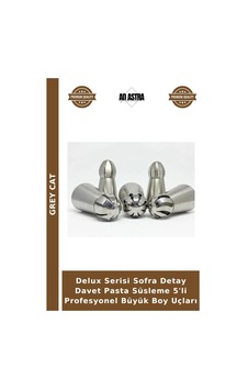 Delux Serisi Sofra Detay Davet Pasta Süsleme 5'li Profesyonel Büyük Boy Uçları Delux Serisi Sofra Detay Davet Pasta Süsleme 5'li Profesyonel Büyük Boy Uçları