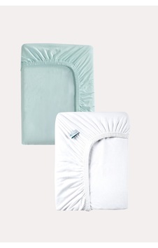 Mint - Beyaz Renk %100 Pamuk Penye Bebek Çarşafı 60x120cm - Lastikli Bebek Çarşafı 2'li Mint - Beyaz - 860728279 Mint - Beyaz Renk %100 Pamuk Penye Bebek Çarşafı 60x120cm - Lastikli Bebek Çarşafı 2'li Mint - Beyaz - 860728279
