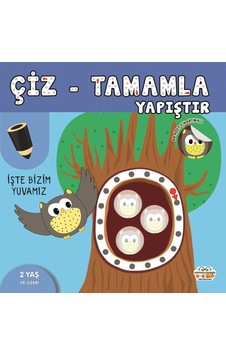Çiz-tamamla-yapıştır İşte Bizim Yuvamız Çiz-tamamla-yapıştır İşte Bizim Yuvamız
