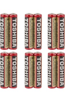 Toshiba R03KG Heavy Duty 1.5 V AAA İnce Kalem Pil 6 x 2'li Toshiba R03KG Heavy Duty 1.5 V AAA İnce Kalem Pil 6 x 2'li