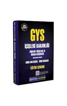Pegem 2026 Gys İçişleri Bakanlığı Eğitim Uzmanı Konu Anlatımlı Soru Bankası Görevde Yükselme Pegem Akademi Yayınları Pegem 2026 Gys İçişleri Bakanlığı Eğitim Uzmanı Konu Anlatımlı Soru Bankası Görevde Yükselme Pegem Akademi Yayınları