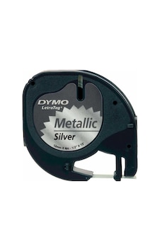 Dymo Letratag Metalik Gri Şerit 59429 12Mm X 4 Metre