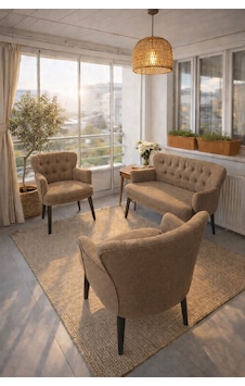 Çay Seti Balkon Takımı Cam Balkon İçin Set Ofis Takımları Açık Kahverengi Çay Seti Balkon Takımı Cam Balkon İçin Set Ofis Takımları Açık Kahverengi