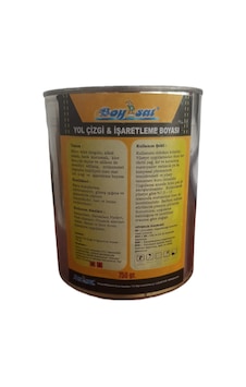 Boysat Yol Çizgi Şerit Ve İşaretleme Boyası Sarı 750 Gr