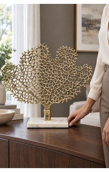 Crearthome Gold Yaprak Dekor Biblo Dekoratif Aksesuar Gold Crearthome Gold Yaprak Dekor Biblo Dekoratif Aksesuar Gold