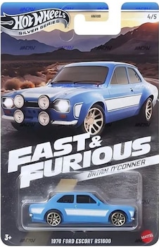 Hot Wheels Brian O'conner 1970 Ford Escort Rs1600 4/5 Fast & Furious Mavi Hot Wheels Brian O'conner 1970 Ford Escort Rs1600 4/5 Fast & Furious Mavi