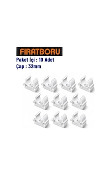 Fırat Boru Kelepçesi 32mm, 10 Adet, 7b33000032 Standart Fırat Boru Kelepçesi 32mm, 10 Adet, 7b33000032 Standart