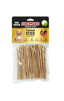 Dogmozz Premium Deri Çubuk Burgu Stick Natural Kalın Boy Köpek Kemiği 50'li Dogmozz Premium Deri Çubuk Burgu Stick Natural Kalın Boy Köpek Kemiği 50'li