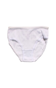 Bebegen Kız Çocuk Beyaz Jakarlı Slip Külot Çok Renkli