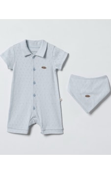 Ciccim Baby Tulum Kısa Fularlı Safari Tour Ekru mavi Ciccim Baby Tulum Kısa Fularlı Safari Tour Ekru mavi