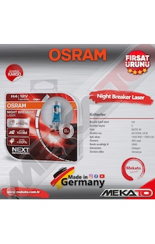 Osram Night Breaker Laser H4 Ampul Seti Sağ Ve Sol 2 Li Osram Night Breaker Laser H4 Ampul Seti Sağ Ve Sol 2 Li