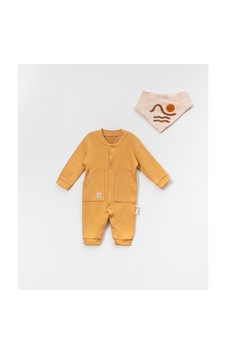 Bellamio Kids Önlüğü Nakışlı Cepli Erkek Bebek Tulum Sarı Bellamio Kids Önlüğü Nakışlı Cepli Erkek Bebek Tulum Sarı
