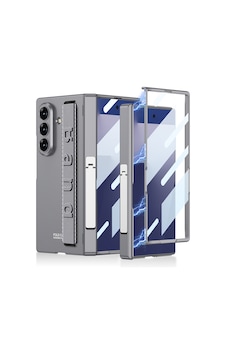 Galaxy Uyumlu Z Fold 7 Kılıf Zore Kıpta Kpt-01 Standlı Kapak Gri Galaxy Uyumlu Z Fold 7 Kılıf Zore Kıpta Kpt-01 Standlı Kapak Gri