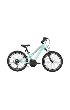 Bisan Gazelle Kadın Dağ Bisikleti 30cm V 24 Jant 18 Vites Turkuaz Koyu Pembe Çok Renkli