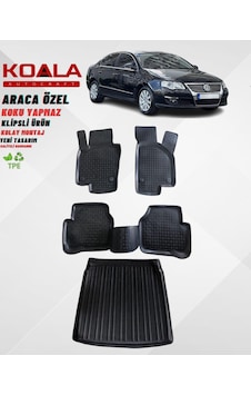 Volkswagen Passat B6 2005-2010 Arası Birebir Uyumlu 3d Paspas + Bagaj Havuzu Ikili Set Volkswagen Passat B6 2005-2010 Arası Birebir Uyumlu 3d Paspas + Bagaj Havuzu Ikili Set