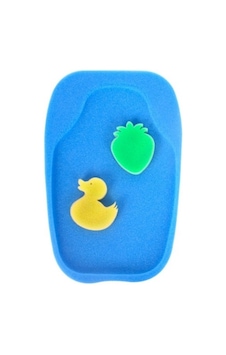 Flipper Bebek Banyo Küvet İçi Sünger Mavi