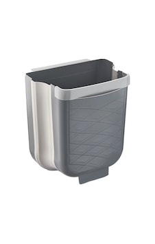 Qlux L-00869-2 Katlanabilir Mutfak Çöp Kovası 6 Lt - Gri Qlux L-00869-2 Katlanabilir Mutfak Çöp Kovası 6 Lt - Gri