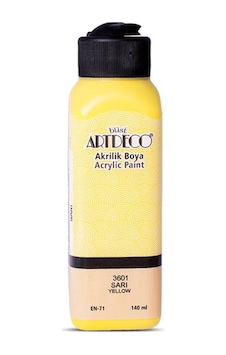 Artdeco Akrilik Boya 140 Ml. 3601 Sarı Artdeco Akrilik Boya 140 Ml. 3601 Sarı
