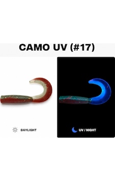 Daiwa Bait Junkie Grub 6.35 Cm Silikon Yem Camo Uv 17 Daiwa Bait Junkie Grub 6.35 Cm Silikon Yem Camo Uv 17