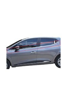 Renault Clio 4 Cam Çıtası 8 Prç Krom 2013-2019