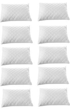 10 Lu Kapitoneli Yastık Koruyucu %100 Pamuk 50x70 Cm Çok Renkli 10 Lu Kapitoneli Yastık Koruyucu %100 Pamuk 50x70 Cm Çok Renkli