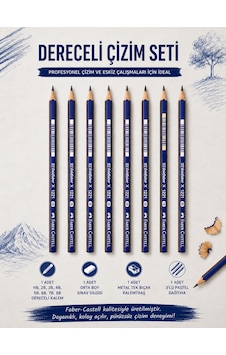 Dereceli Kalem Set Karakalem Hb,2b,3b,4b,5b,6b,7b,8b Dereceli Kalem Faber-castell Dereceli Kalem Set Karakalem Hb,2b,3b,4b,5b,6b,7b,8b Dereceli Kalem Faber-castell