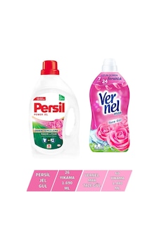 Vernel Max Gül 1440 ML + Persil Jel Gül 26 Yıkama Vernel Max Gül 1440 ML + Persil Jel Gül 26 Yıkama