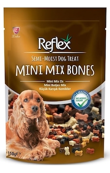 Reflex Mini Mix Bones Yarı Islak Köpek Ödül Kemiği 150 G Reflex Mini Mix Bones Yarı Islak Köpek Ödül Kemiği 150 G