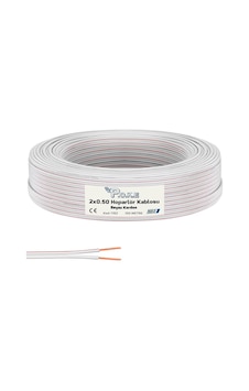 Kablo Kablo 2x0.50 Hoparlör Kablosu Kordon Beyaz 100mt Poke Pk-1162 Kablo Kablo 2x0.50 Hoparlör Kablosu Kordon Beyaz 100mt Poke Pk-1162