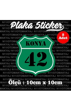 42 Konya İl Şehir Plaka Sticker Futbol Spor Kulüb 42 Konya İl Şehir Plaka Sticker Futbol Spor Kulüb