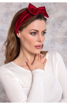 Man8477-1011 Anıl Aksesuar Man8477 Kadın Bandana 8477 Bordo
