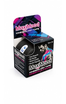 Maximood Kinesiyoloji Bandı 5cm X 5m - Siyah