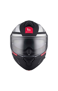Mt Genesis Sv Talo B2 Mat Çene Açılır Kask Siyah - Beyaz