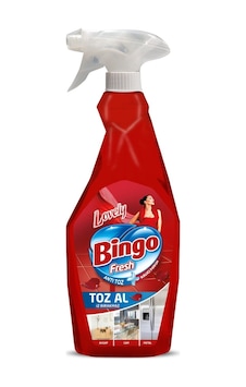 Bingo Fresh Toz Al Yüzey Temizleyici Sprey Lovely 750 ML Bingo Fresh Toz Al Yüzey Temizleyici Sprey Lovely 750 ML