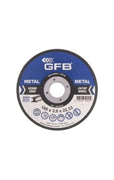 180x3,0x22,23 Mm Metal Kesici Taş, 5 Adet Paket 180x3,0x22,23 Mm Metal Kesici Taş, 5 Adet Paket