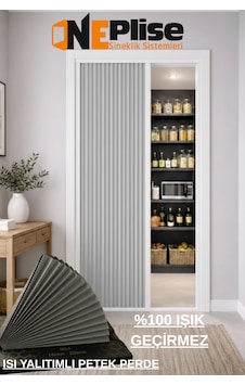 Isı Yalıtımlı %100 Karartma Blackout Plise Seperatör Kapı - Honeycomb Petek Dokulu Katlanır Kapı Ölçü - 100X230 Isı Yalıtımlı %100 Karartma Blackout Plise Seperatör Kapı - Honeycomb Petek Dokulu Katlanır Kapı Ölçü - 100X230