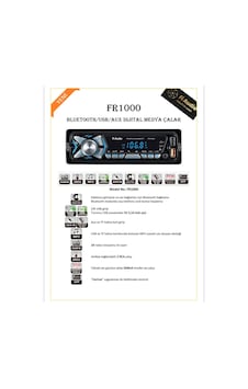 Fi Audio Fr1000 Bluetooth/usb/aux Dijital Medya Çalar Oto Teyp Fi Audio Fr1000 Bluetooth/usb/aux Dijital Medya Çalar Oto Teyp