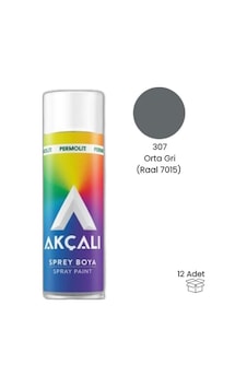 Akçalı 307 400 Ml Orta Gri Sprey Boya 12 Adet Diğer Akçalı 307 400 Ml Orta Gri Sprey Boya 12 Adet Diğer