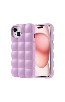 Apple Uyumlu iPhone 15 Kılıf Parlak Esnek Silikon Htstore Dom Dom Kapak-lila Apple Uyumlu iPhone 15 Kılıf Parlak Esnek Silikon Htstore Dom Dom Kapak-lila