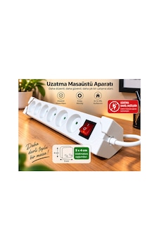 Masaüstü Çoklu Uzatma Tutucu Sabitleme Aparatı 5x4 Cm Uyumlu Kablo Düzenleyici Masaüstü Çoklu Uzatma Tutucu Sabitleme Aparatı 5x4 Cm Uyumlu Kablo Düzenleyici