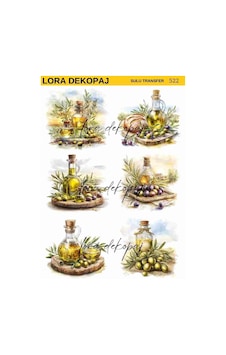 Lora Dekopaj Sulu Transfer Kağıdı - 522 25x35 Cm Lora Dekopaj Sulu Transfer Kağıdı - 522 25x35 Cm