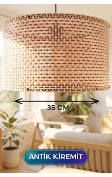 Antik Kiremit Hasır Kumaş Başlıklı Sarkıt Avize 35 Cm Çokrenkli Antik Kiremit Hasır Kumaş Başlıklı Sarkıt Avize 35 Cm Çokrenkli