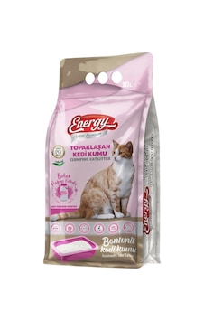 Energy Bebek Pudralı İnce Topaklaşan Bentonit Kedi Kumu 2 x 10 L Energy Bebek Pudralı İnce Topaklaşan Bentonit Kedi Kumu 2 x 10 L