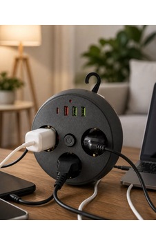 Ev Ofis İçin Çoklu Priz 3 Priz 3 Usb Type C Güvenli Enerji Yönetimi Mh-hs8699-0756 Ev Ofis İçin Çoklu Priz 3 Priz 3 Usb Type C Güvenli Enerji Yönetimi Mh-hs8699-0756