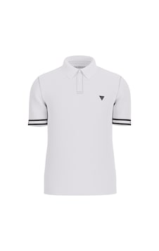 Guess Pique Slim Fit Erkek Polo T-shirt M6gp60k3076 Beyaz Guess Pique Slim Fit Erkek Polo T-shirt M6gp60k3076 Beyaz